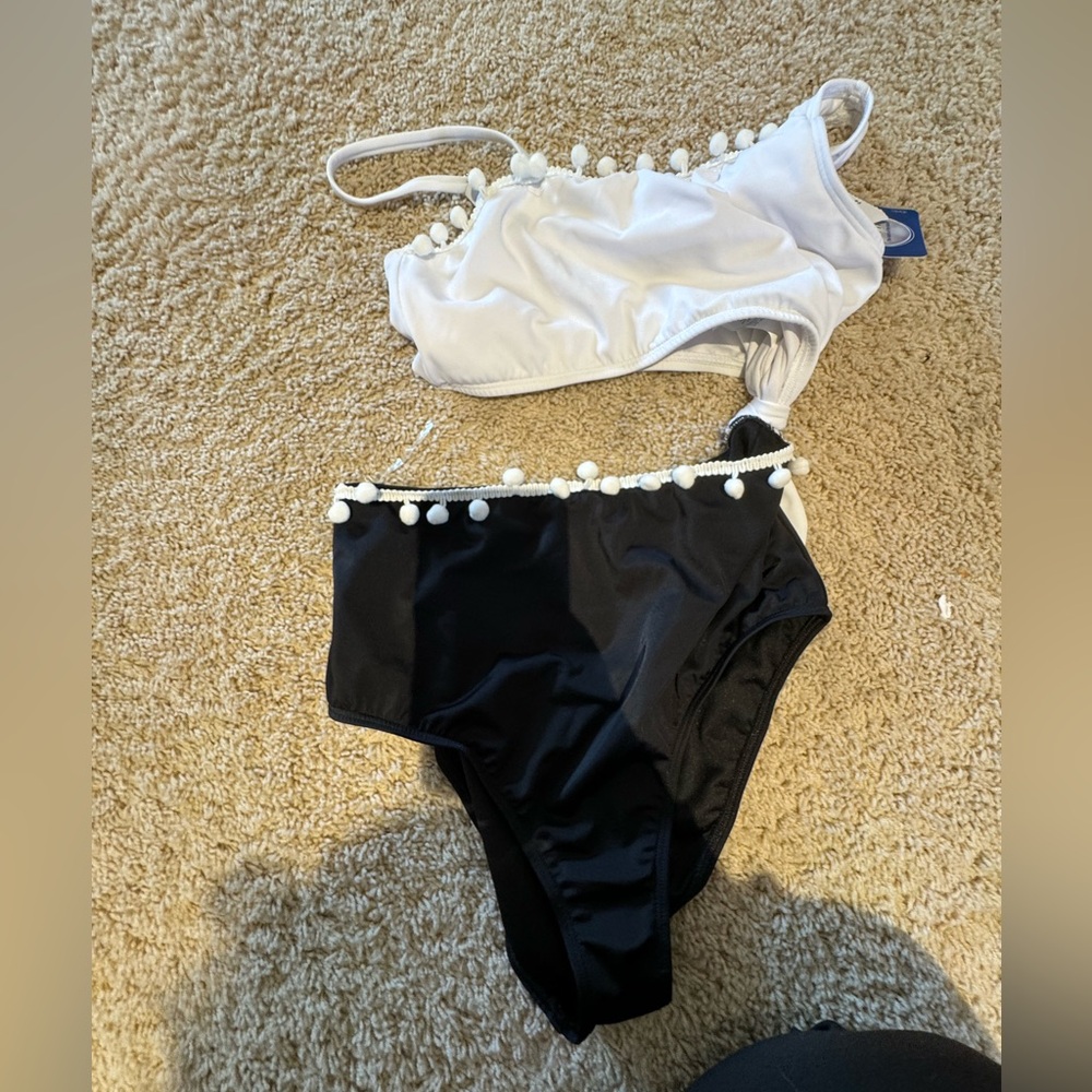 black and white swimsuit from Nordstrom rack